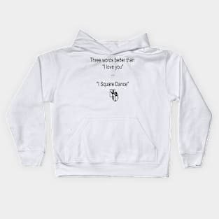 3 Words BLK Kids Hoodie